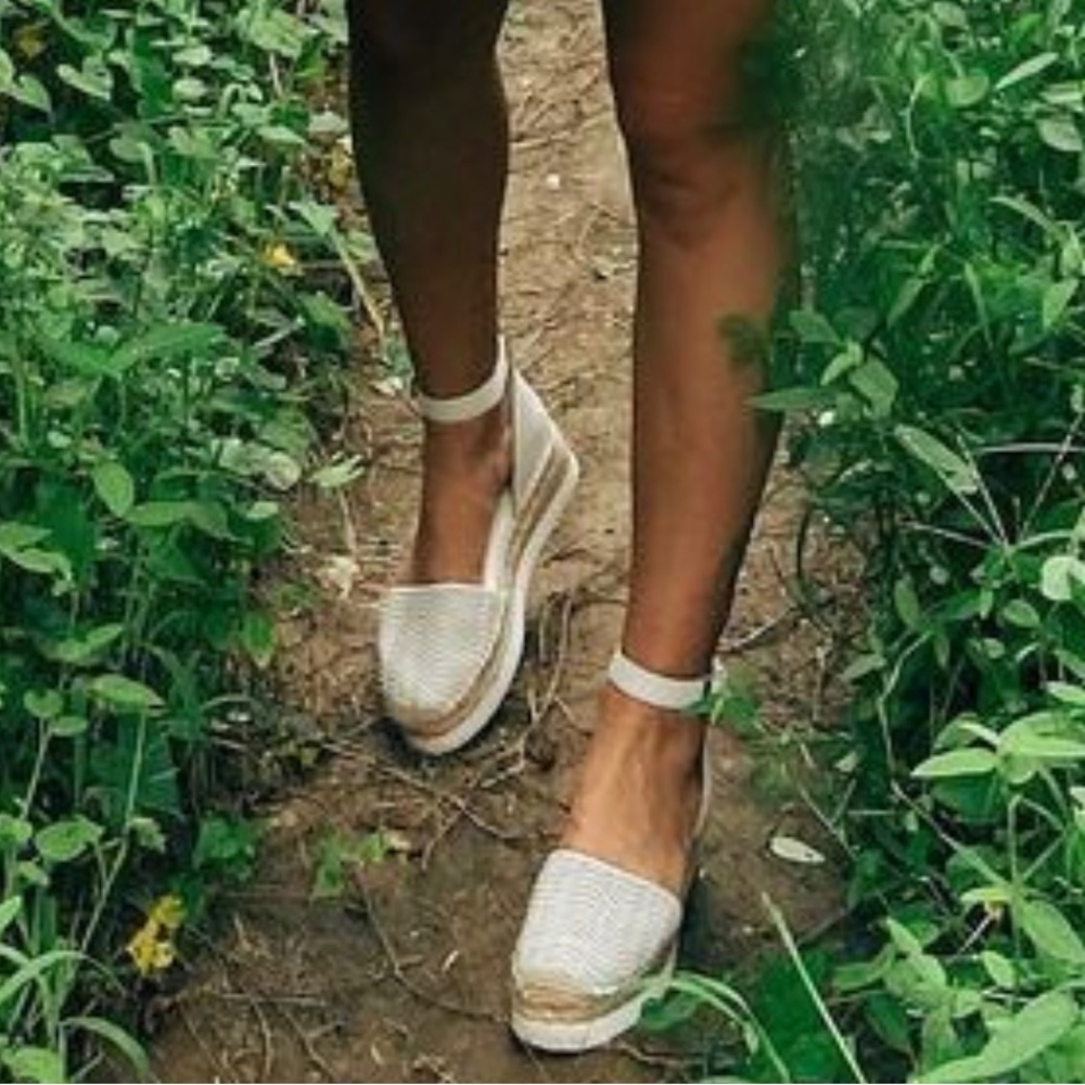 Vince Camuto Crochet Platform Strap Heels